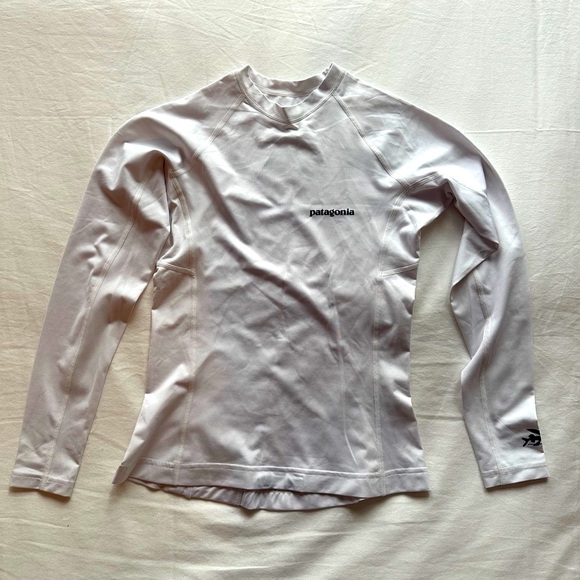 Patagonia White Performance Womens RØ® Surf Top Long Sleeve Shirt - Picture 1 of 8